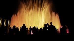 מזרקת הקסם של מונז'ואיק.חופשה בברצלונה.