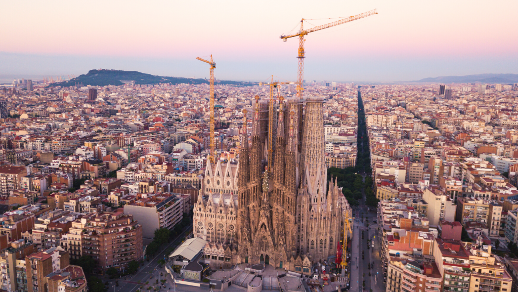 סגרדה פמיליה ברצלונה .צילום מלמעלה. חופשה בברצלונה.