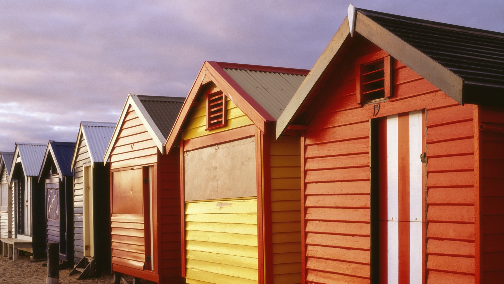 ביתנים צבעוניים במלבורן