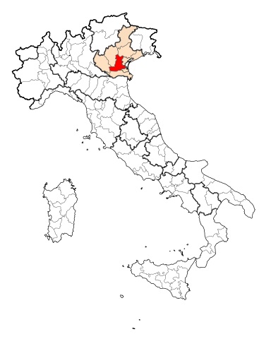 מפה של העיר פאדובה 